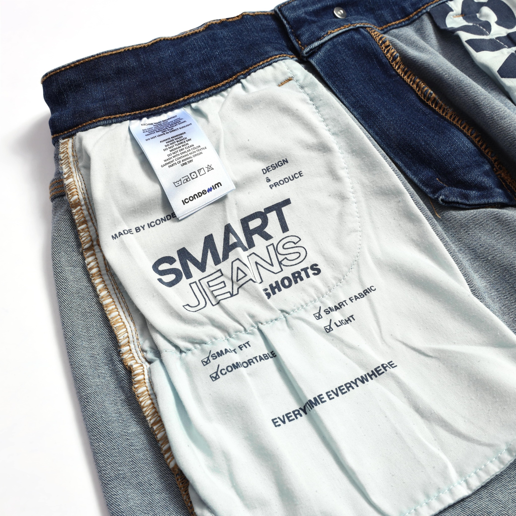 Quần Short Smart Jeans ICONDENIM Classic Blue