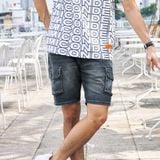 Quần Short Jeans Slimfit Cargo