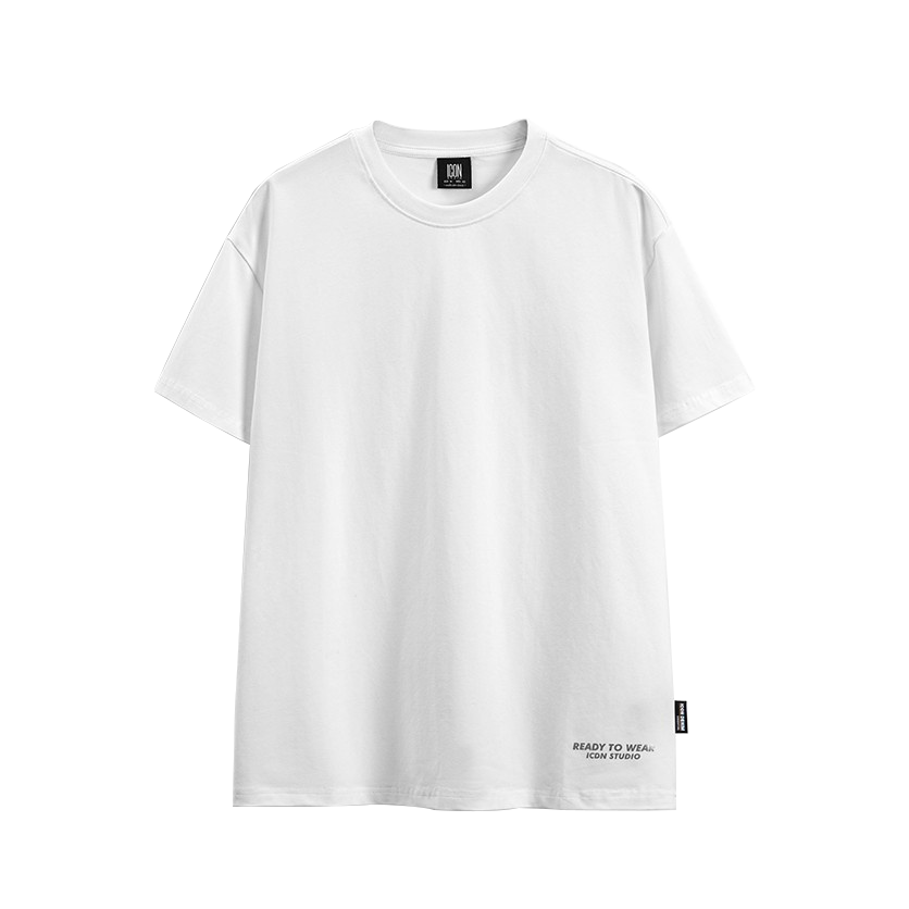 Áo Thun Nam In Phản Quang Cotton 4 Chiều Flank Label Form Oversize