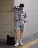 Quần Short Denim Nam Striped Utility Form Regular