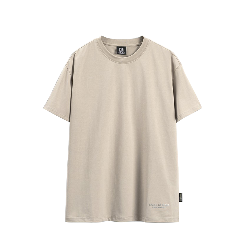 Áo Thun Nam In Phản Quang Cotton 4 Chiều Flank Label Form Oversize