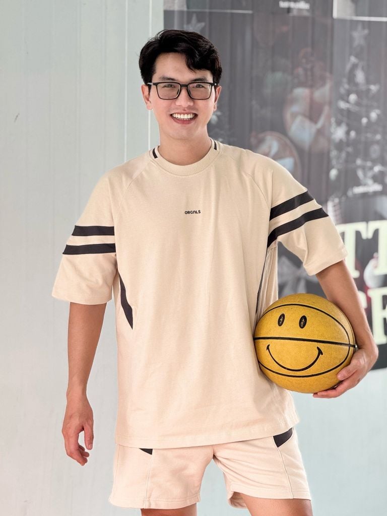 Set Đồ Áo Thun Cotton Quần Nỉ Chân Cua Nam Orgnls Edgewear