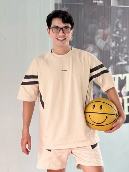 Set Đồ Áo Thun Cotton Quần Nỉ Chân Cua Nam Orgnls Edgewear