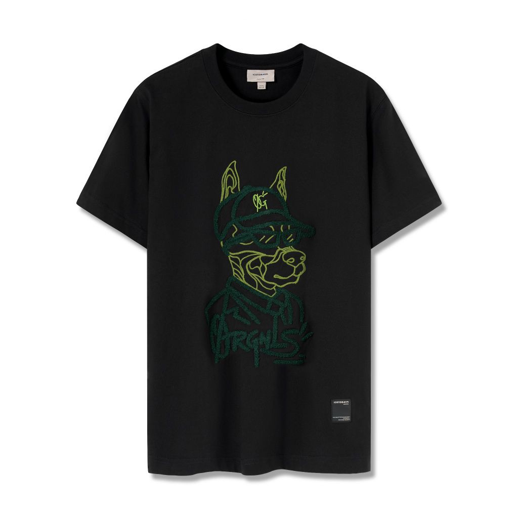 Áo Thun Nam Họa Tiết Thêu Boss Doberman Form Regular