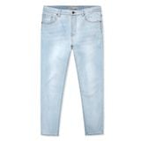 Quần Smart Jean Nam Siêu Co Dãn Xanh Nhạt Trơn Form Smart Fit
