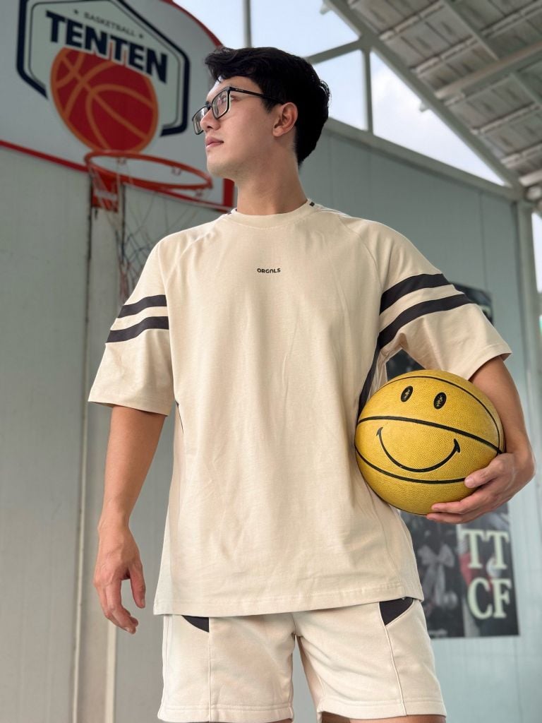 Set Đồ Áo Thun Cotton Quần Nỉ Chân Cua Nam Orgnls Edgewear