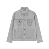 Áo Khoác Jeans Nam Siêu Nhẹ ICON105 Lightweight Form Loose Light Grey