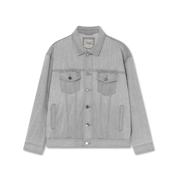 Áo Khoác Jeans Nam Siêu Nhẹ ICON105 Lightweight Form Loose Light Grey