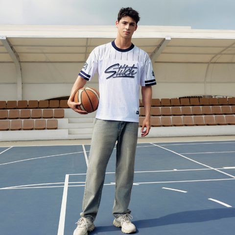 Áo Thun Nam Disney Stitch 626 Bounce Core Form Oversize