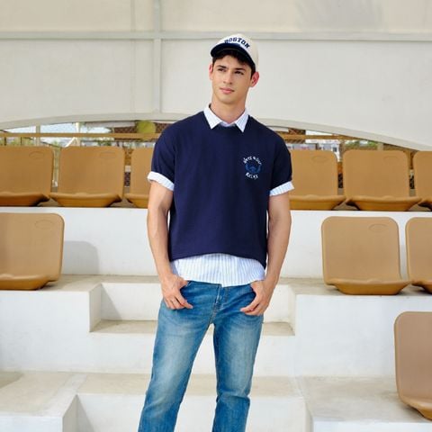 Áo Thun Nam Hoạ Tiết Disney Stitch Chill Vibes Form Boxy