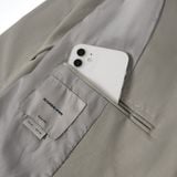 Áo Blazer Nam Thêu Chữ Ký Túi Trong Form Regular