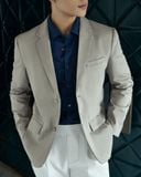 Áo Blazer Nam Thêu Chữ Ký Túi Trong Form Regular