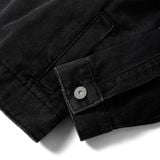 Áo Khoác Denim Nam Moss Black Wash Form Regular
