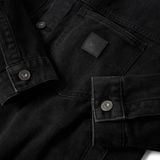 Áo Khoác Denim Nam Moss Black Wash Form Regular
