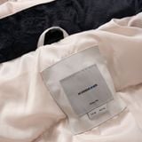 Áo Khoác Vải Gió Nam Faux Fur Trim Hooded Puffer Coat Form Regular