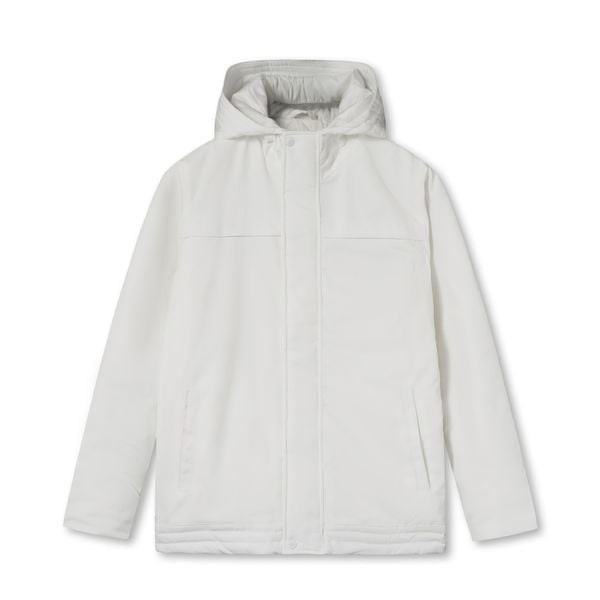 Áo Khoác Nam Chần Bông Có Nón Zip Up Padded Form Regular