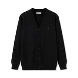 Áo Len Nam Cardigan Basic Thêu Logo