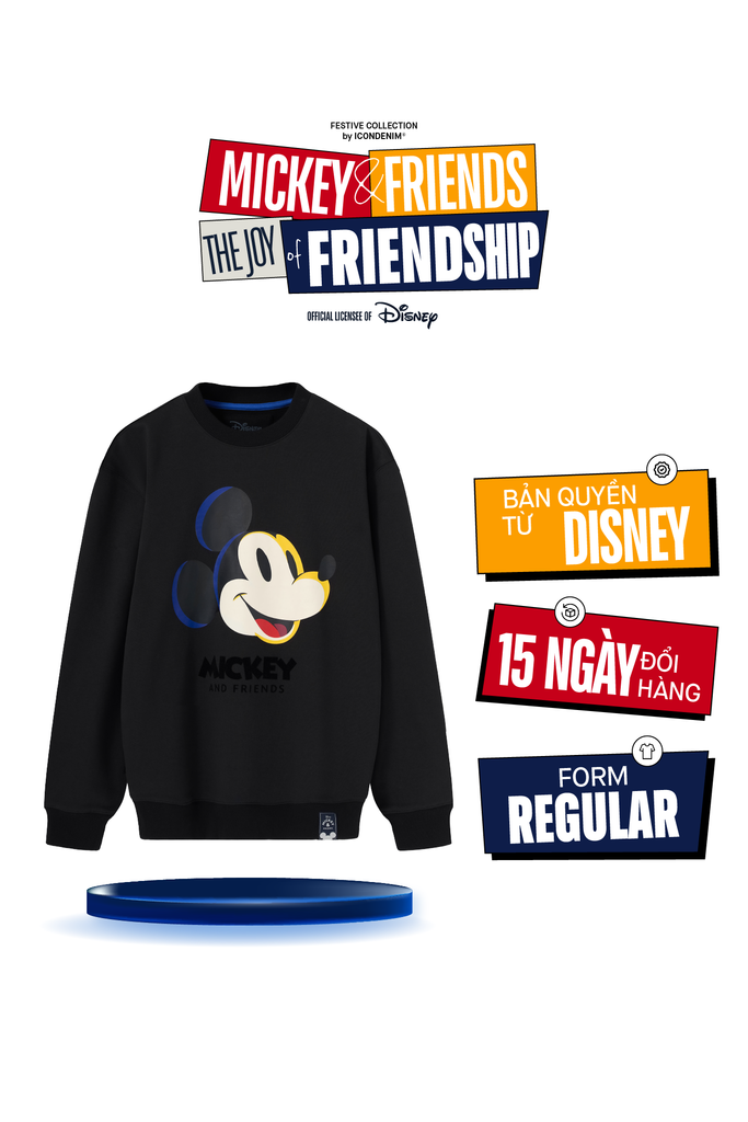 Áo Nỉ Nam Họa Tiết Mickey & Friends Bring The Bold Form Regular