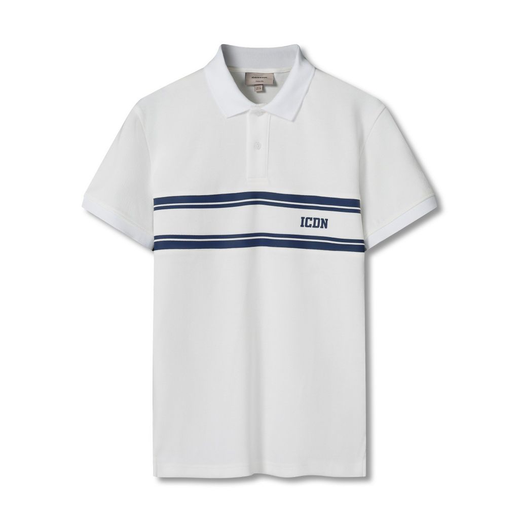 Áo Polo Nam Họa Tiết Sọc Ngang Elegance Form Regular