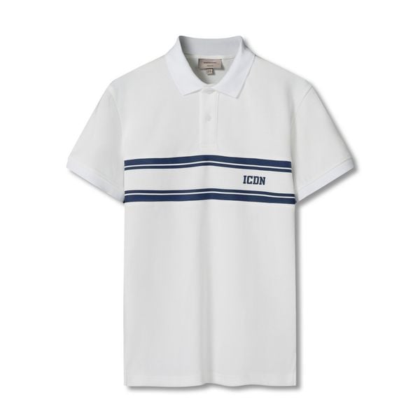 Áo Polo Nam Họa Tiết Sọc Ngang Elegance Form Regular