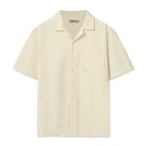 Áo Sơ Mi Cuban Kaki Nam Tay Ngắn Retro Style Form Boxy