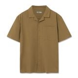Áo Sơ Mi Cuban Kaki Nam Tay Ngắn Retro Style Form Boxy