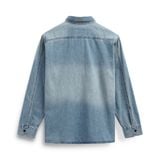 Áo Sơ Mi Denim Nam Túi Ngực Patterned Heat-Embossed Form Regular