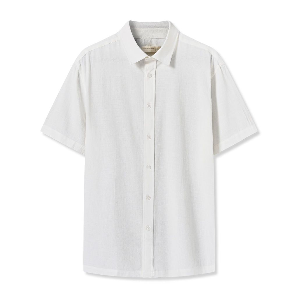 Áo Sơ Mi Linen Nam Tay Ngắn Minimal Collection Form Regular