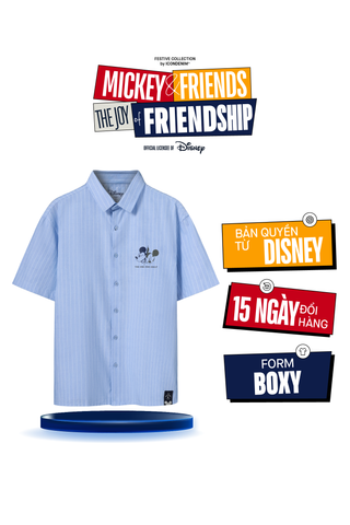 Áo Sơ Mi Nam Họa Tiết Mickey & Friends The Shades Form Boxy