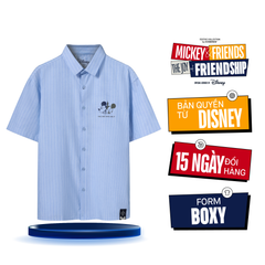 Áo Sơ Mi Nam Họa Tiết Mickey & Friends The Shades Form Boxy