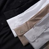Áo Sơ mi Polyester Nam Tay Dài Basic Form Slim