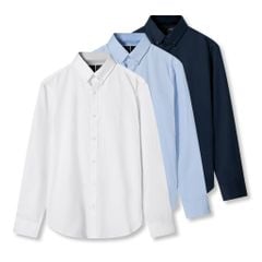 Áo Sơ Mi Cotton Poly Tay Dài Sọc Elegant Stripe Harmony Form Slim