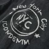 Áo Sơ Mi Denim Nam Tay Ngắn In Charm  N.Y.C Form Relax