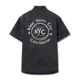 Áo Sơ Mi Denim Nam Tay Ngắn In Charm  N.Y.C Form Relax