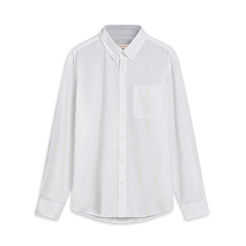 Áo Sơ mi Linen Nam Tay Dài Pale Wave Form Regular 4 màu