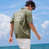 Áo Sơ Mi Kaki Nam Họa Tiết Sundaze Rush Form Relax