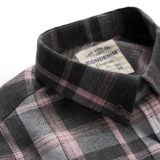 Áo Sơmi Nam Tay Dài Caro Flanel 2 Túi Thân Trước Form Regular