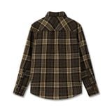 Áo Sơmi Nam Tay Dài Caro Flanel 2 Túi Thân Trước Form Regular