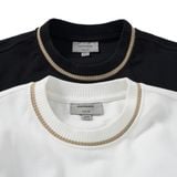 Áo Thun Nam Họa Tiết Phối Cổ Dệt Essential Stripe Rib Form Regular