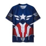 Áo Thun Nam Họa Tiết Marvel Captain Star-Spangled Form Regular