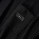 Áo Thun Nam Trơn Túi Đắp Vải Da Fusion Fabric Form Oversize