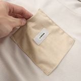 Áo Thun Nam Trơn Túi Đắp Vải Da Fusion Fabric Form Oversize