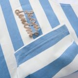Áo Thun Nam Họa Tiết Sọc Thêu Xù Nautical Stripes Form Regular