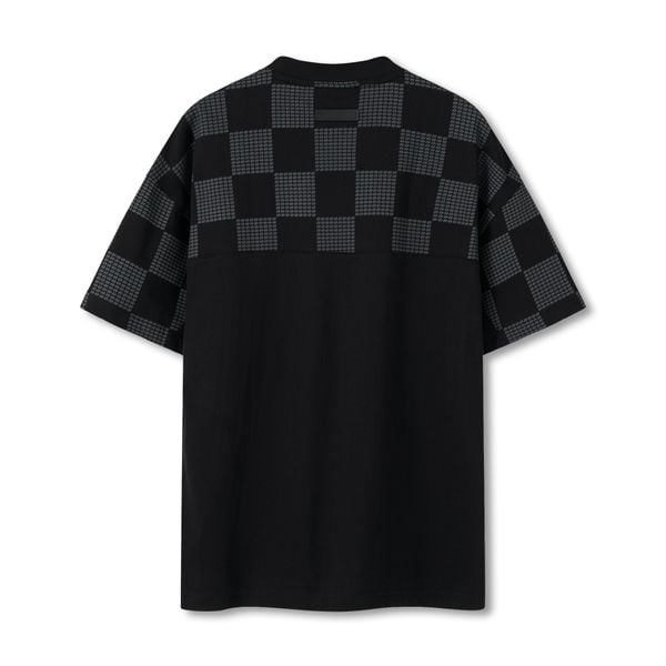 Áo Thun Nam Họa Tiết Pattern N & Embroidered Emblem Form Oversized