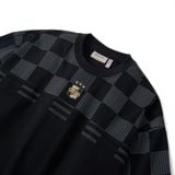 Áo Thun Nam Họa Tiết Pattern N & Embroidered Emblem Form Oversized