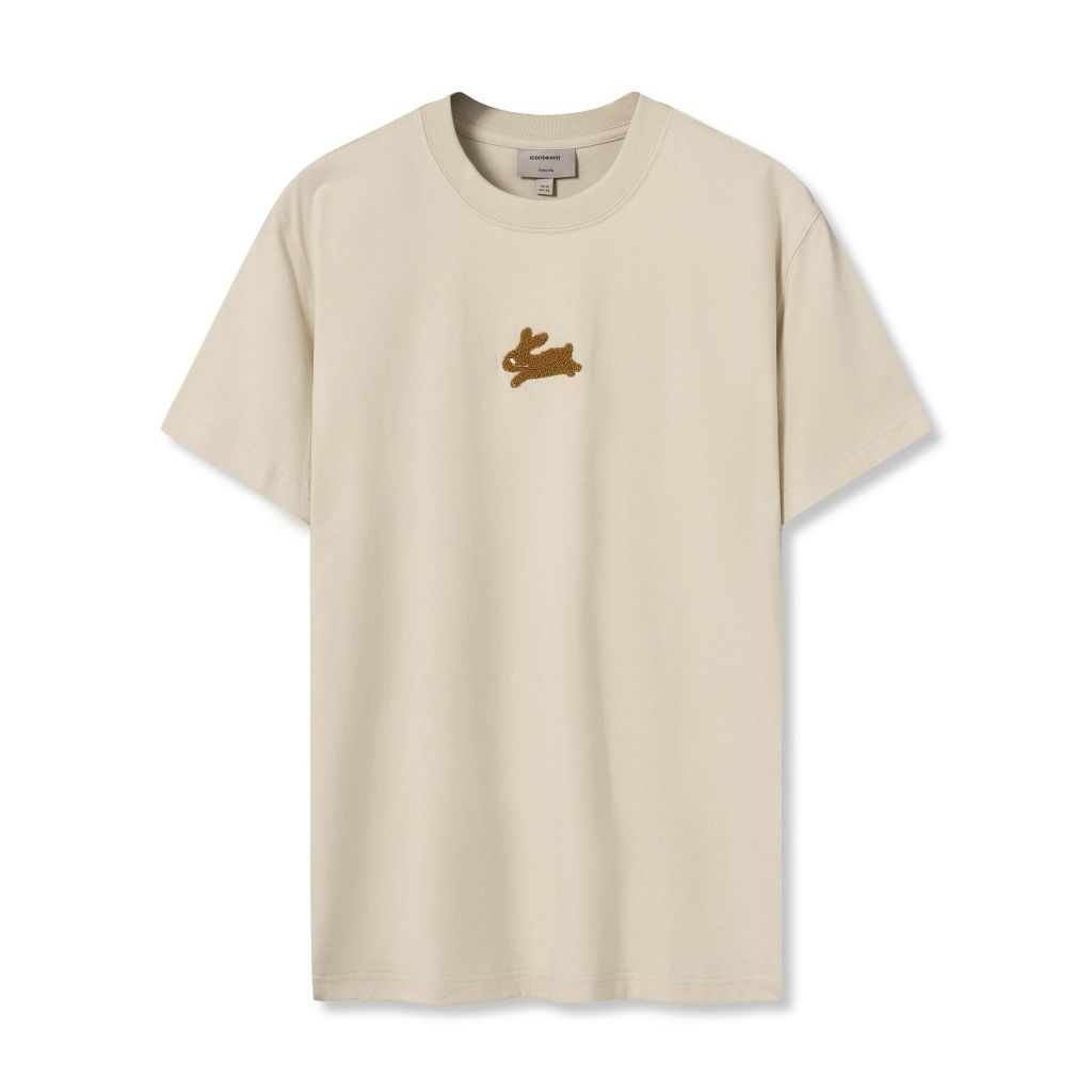Áo Thun Nam Họa Tiết Thêu Xù Rabbit Form Regular