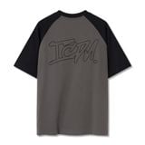 Áo Thun Nam Họa Tiết Thêu Móc Xích Raglan ICDN Form Oversize