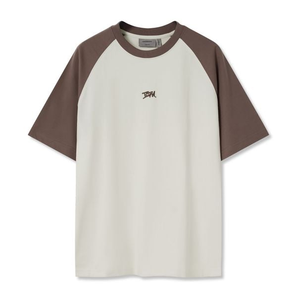 Áo Thun Nam Họa Tiết Thêu Móc Xích Raglan ICDN Form Oversize