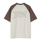 Áo Thun Nam Họa Tiết Thêu Móc Xích Raglan ICDN Form Oversize