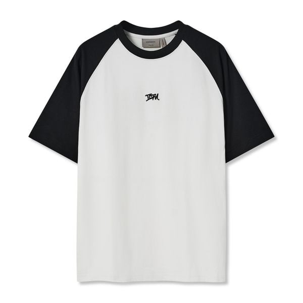 Áo Thun Nam Họa Tiết Thêu Móc Xích Raglan ICDN Form Oversize